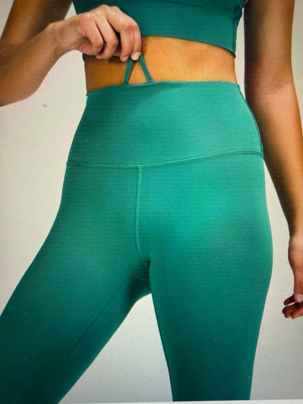Lululemon Wunder Train High Rise Tight 28” Teal Size 10 Large